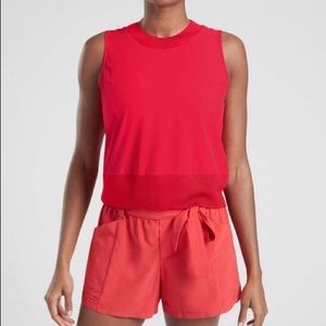 Athleta red top XS